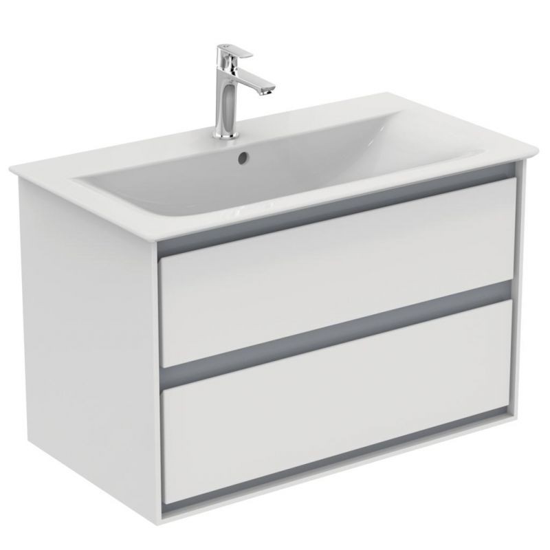 LAVOAR CONNECT AIR 84 CM PENTRU MONTAJ PE MOBILIER , ALB